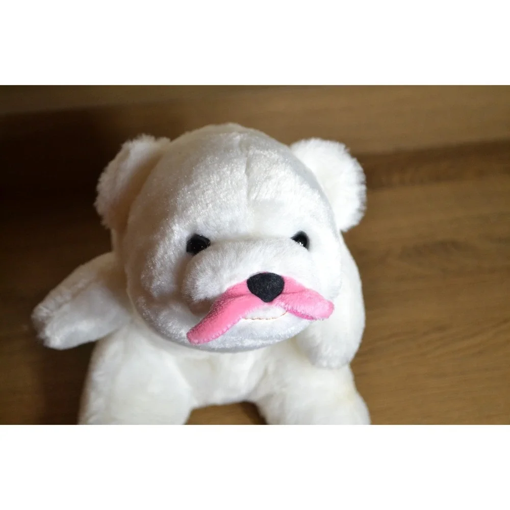 GUND Gunderground Snuffles Love The Stache White Polar  8